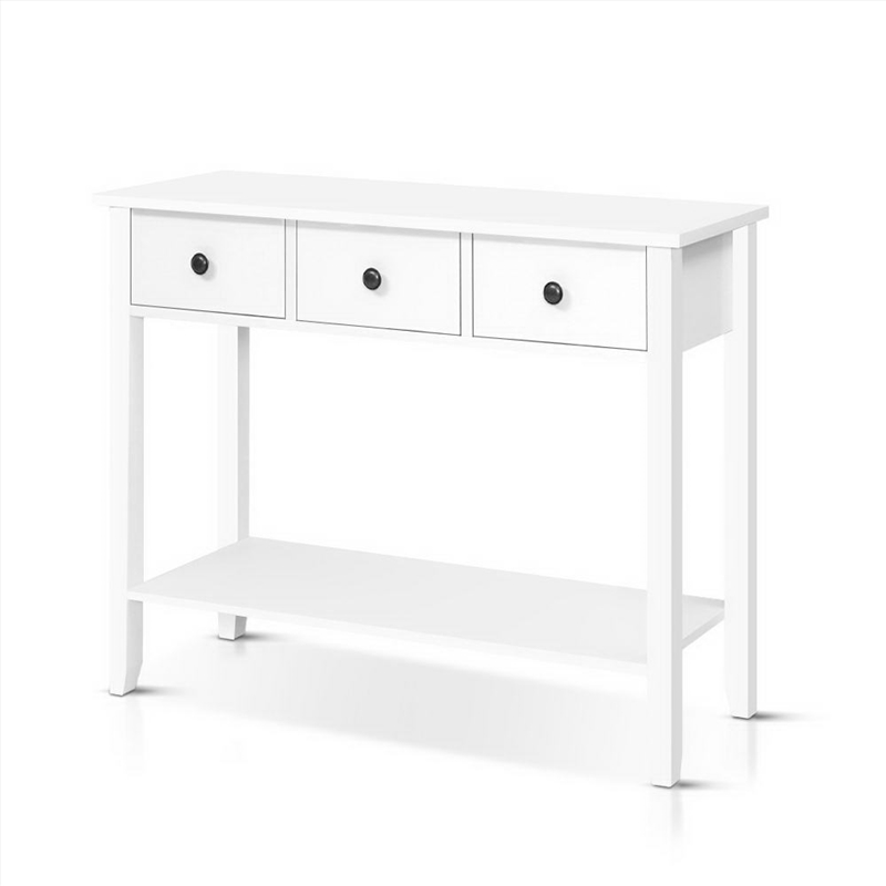 Hallway Console Table Hall Side Entry 3 Drawers Display White Desk Furniture/Product Detail/Homewares