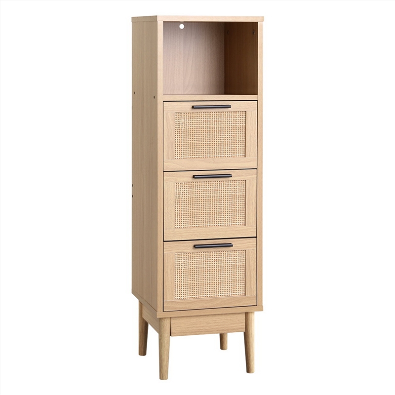 Artiss 3 Chest of Drawers Rattan Furniture Cabinet Storage Side End Table Shelf/Product Detail/Homewares