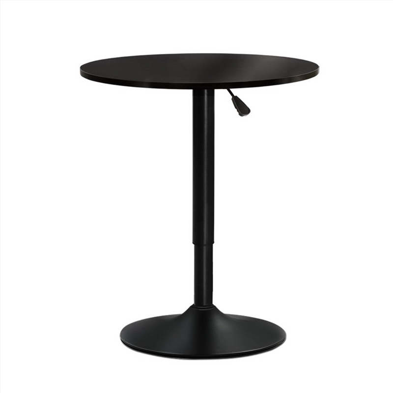 Artiss Bar Table Kitchen Tables Swivel Round Metal Black/Product Detail/Homewares