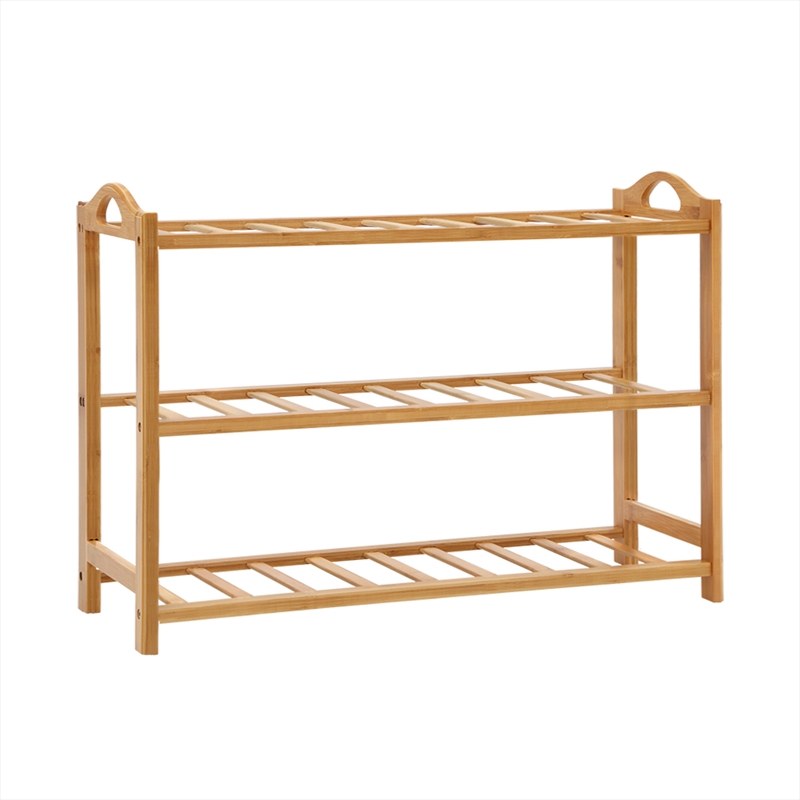 Artiss 3 Tiers Bamboo Shoe Rack Storage Organiser Wooden Shelf Stand Shelves/Product Detail/Homewares