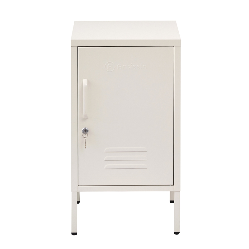 ArtissIn Metal Locker Storage Shelf Filing Cabinet Cupboard Bedside Table White/Product Detail/Homewares
