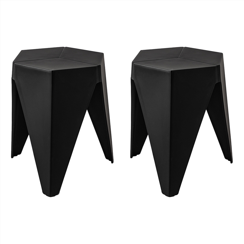 Buy ArtissIn Set of 2 Puzzle Stool Plastic Stacking Bar Stools Dining