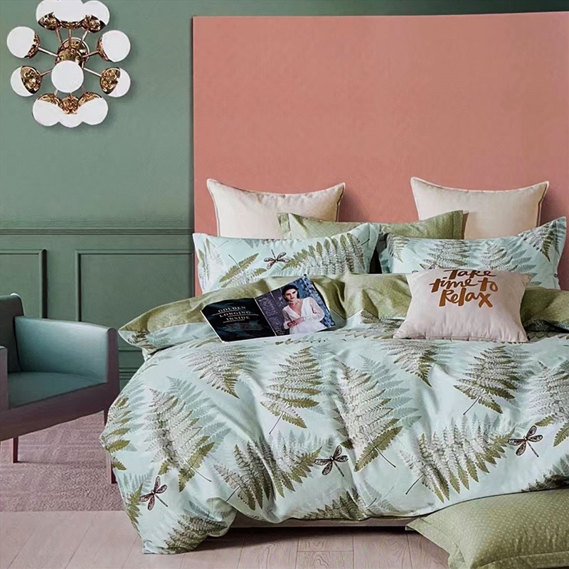 Echuca House 100% Cotton Reversible Quilt Cover Set King/Product Detail/Manchester