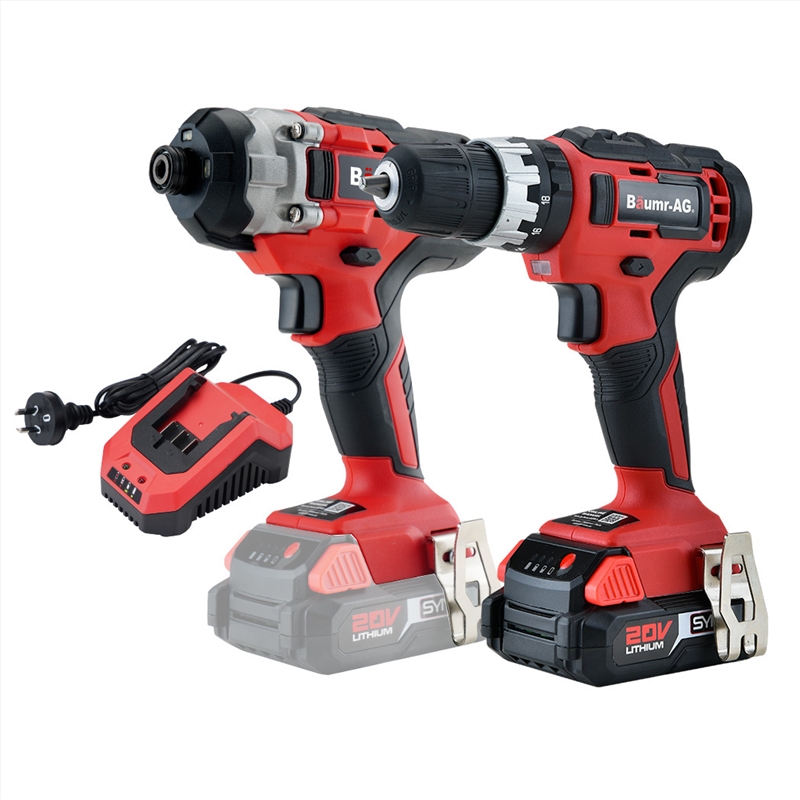 BAUMR-AG 20V Cordless Drill and Impact Driver Combo Kit w/ SYNC Battery & Charger/Product Detail/Outdoor