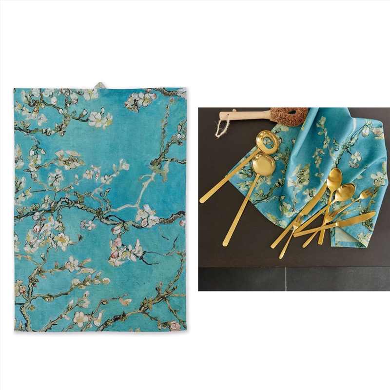 Bedding House Van Gogh Blossom Blue Tea Towel/Product Detail/Homewares