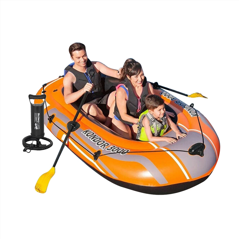 Buy Bestway Kondor 3000 Inflatable Boat UV Resistant Leak Proof Beach ...