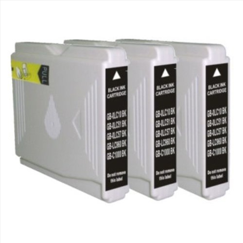 Compatible Premium Ink Cartridges LC57BK / LC37BK  Black Triple Pack - for use in Brother Printers/Product Detail/Stationery