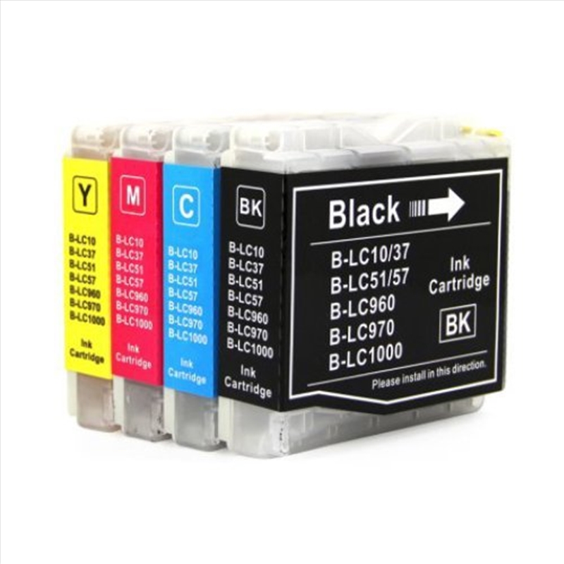 Compatible Premium Ink Cartridges LC57 / LC37  Bundle  - Set of 4 (Bk/C/M/Y) - for use in Brother Pr/Product Detail/Stationery