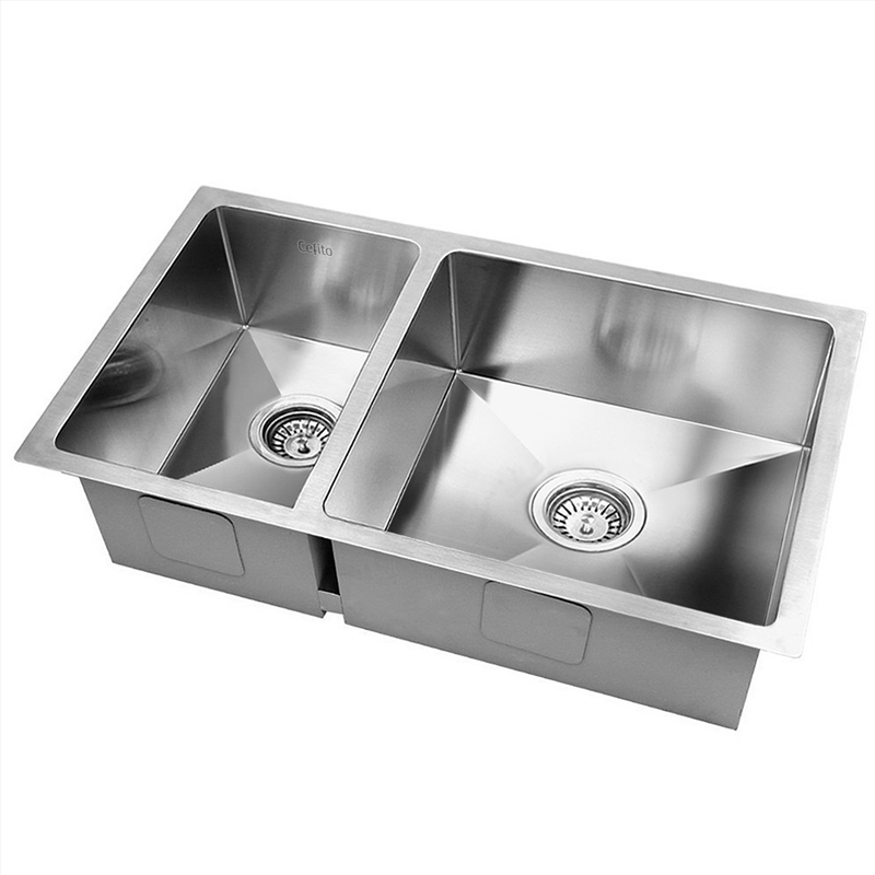 Cefito Homemade Kitchen Sink Stainless Steel Sink 71cm x 45cm/Product Detail/Homewares