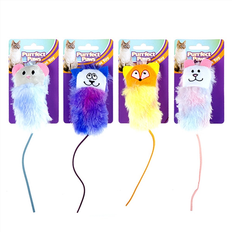 Chompers Purrfect Paws Cat toy - Colourful Mouse - 1 x Colour Randomly Selected/Product Detail/Pet Accessories