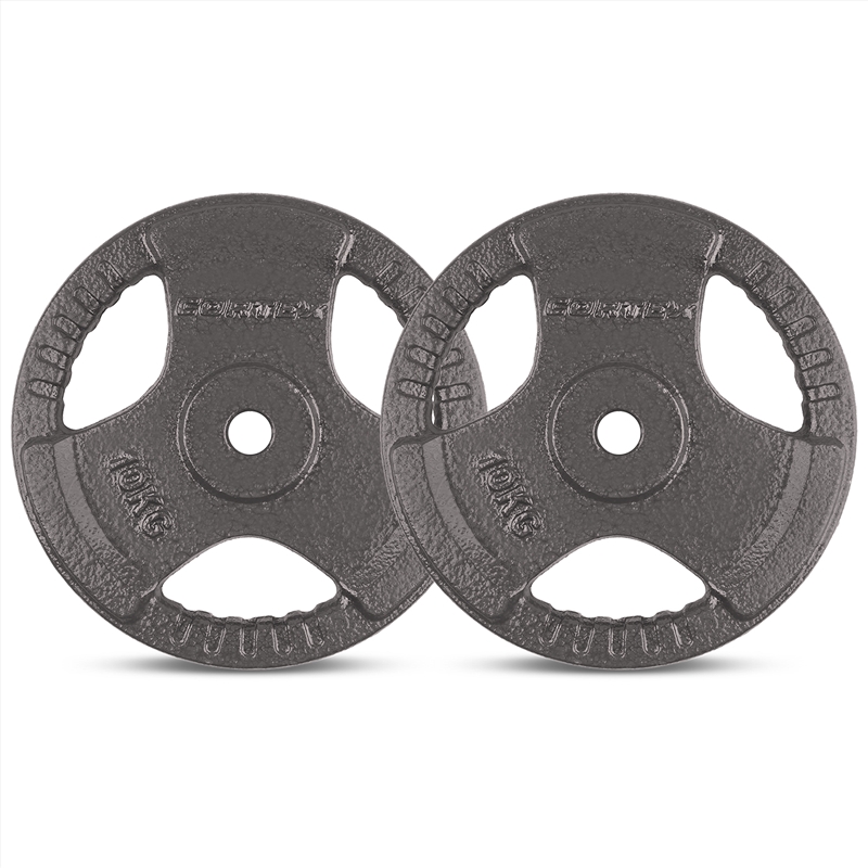 CORTEX 10kg Tri-Grip Standard Plates 25mm (Pair)/Product Detail/Gym Accessories