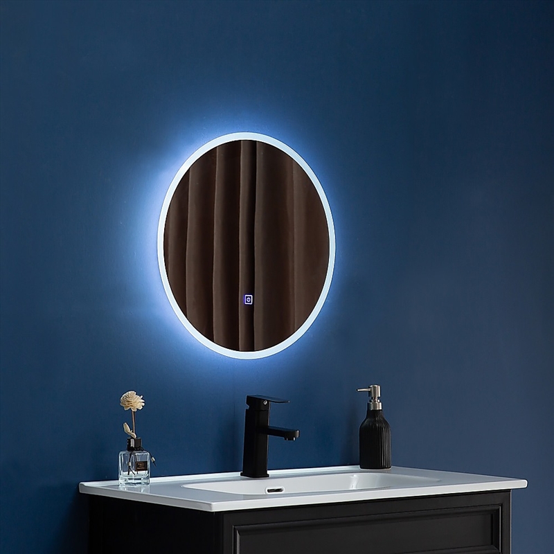 90cm LED Wall Mirror Bathroom Mirrors Light Decor Round/Product Detail/Homewares