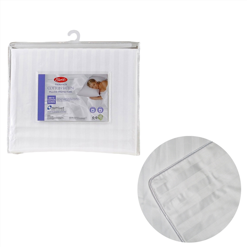 Easyrest 400TC Cotton Sateen Twin Pack Standard Pillow Protectors/Product Detail/Manchester