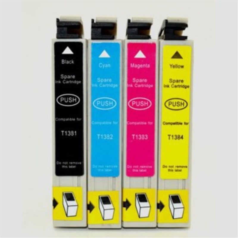 Compatible Premium Ink Cartridges 138  Cartridge Set of 4 (Bk/C/M/Y) - for use in Epson Printers/Product Detail/Stationery