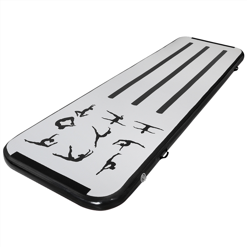 Everfit 3M Air Track Gymnastics Tumbling Mat Exercise Cheerleading Unique Black/Product Detail/Gym Accessories
