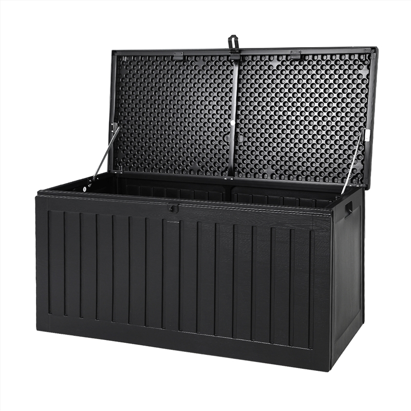 Gardeon Outdoor Storage Box Container Garden Toy Indoor Tool Chest Sheds 270L Black/Product Detail/Outdoor
