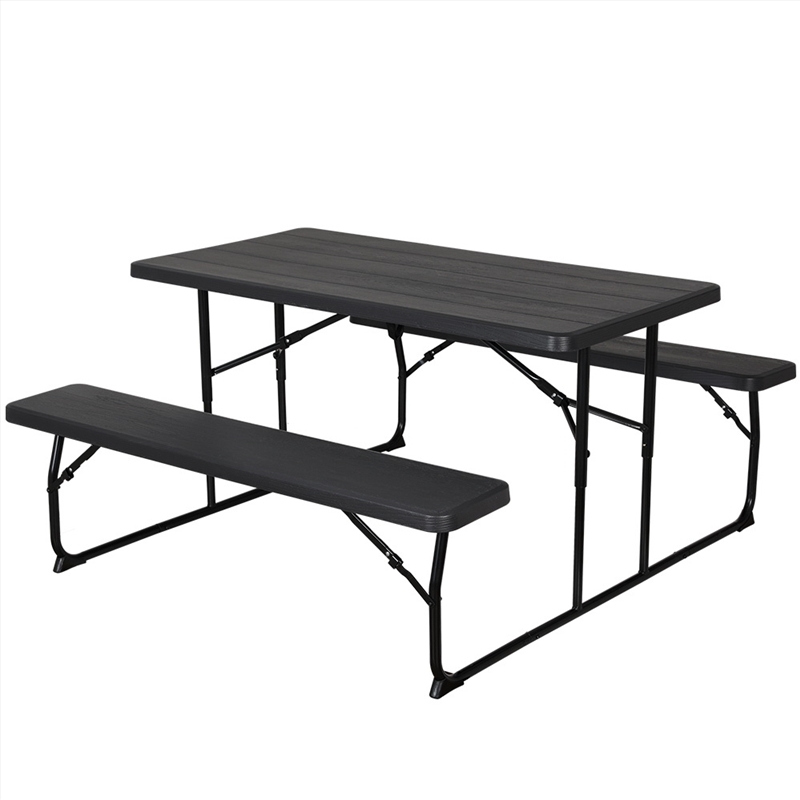 Gardeon 3 PCS Outdoor Dining Set Picnic Patio Bench Set Camp Folding Table HDPE/Product Detail/Outdoor