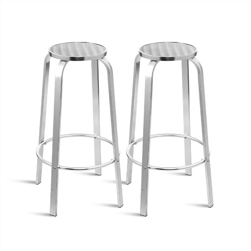 Gardeon Set of 2 Outdoor Bar Stools Patio Furniture Indoor Bistro Kitchen Aluminum/Product Detail/Homewares