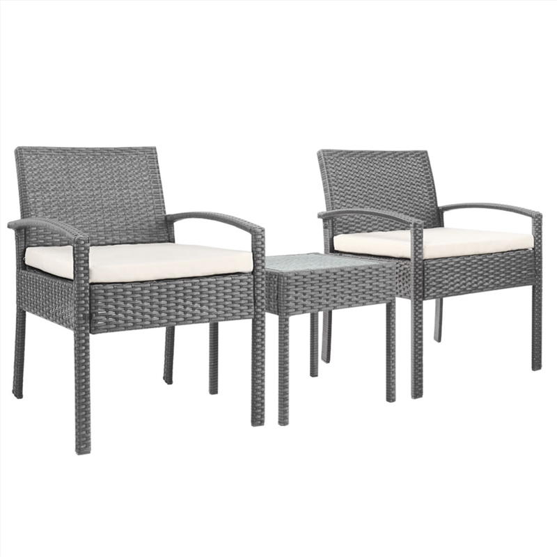 Gardeon 3-piece Outdoor Set - Grey/Product Detail/Outdoor