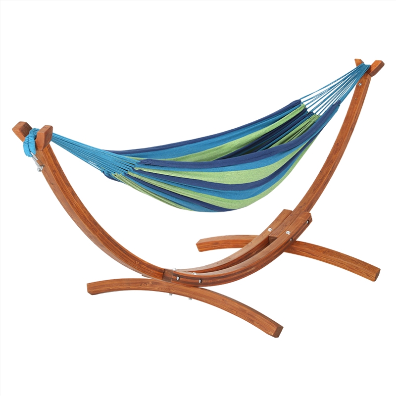Gardeon Wooden Hammock Chair with Stand Outdoor Lounger Hammock Bed Timber/Product Detail/Outdoor