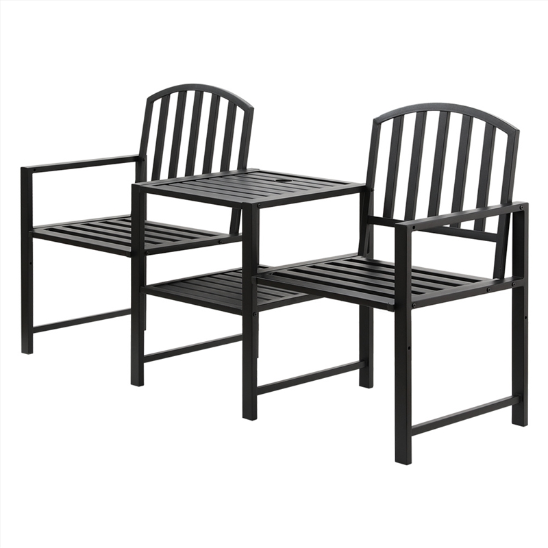 Gardeon Outdoor Garden Bench Steel Table and chair Patio Furniture Loveseat Park/Product Detail/Outdoor