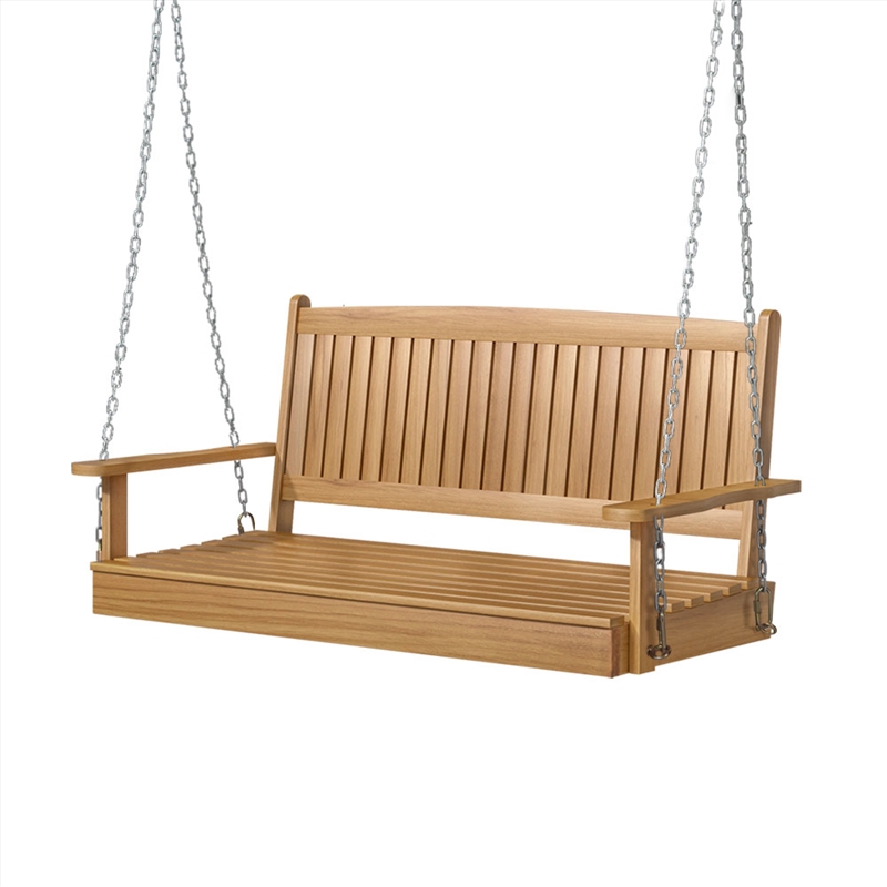 Gardeon Porch Swing Chair With Chain Outdoor Furniture Wooden Bench 2 Seat Teak/Product Detail/Outdoor