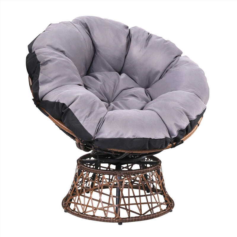 Gardeon Outdoor Papasan Chairs Lounge Setting Patio Furniture Wicker Brown/Product Detail/Homewares