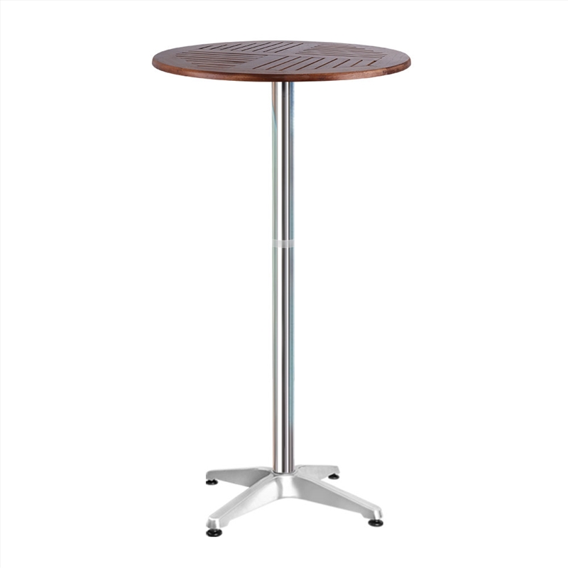 Outdoor Bar Table Furniture Wooden Cafe Table Aluminium Adjustable Round Gardeon/Product Detail/Outdoor