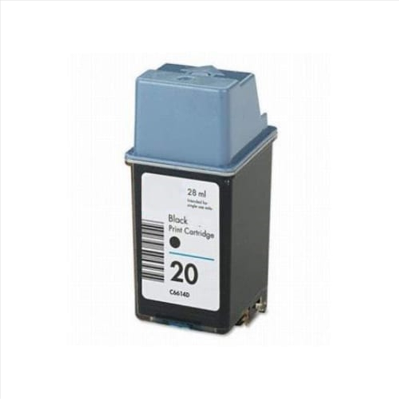 Compatible Premium Ink Compatible Premium Ink Cartridges 20 Black Cartridge - for use in HP ...