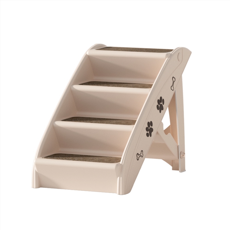 i.Pet Dog Ramp Steps For Bed Sofa Car Pet Stairs Ladder Indoor Foldable Beige/Product Detail/Pet Accessories