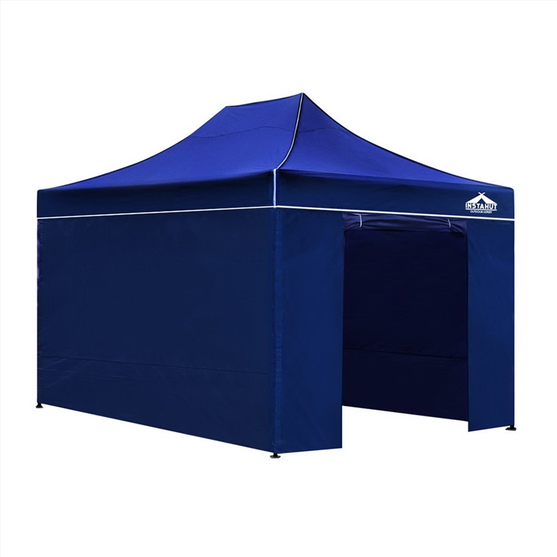 Instahut Gazebo Pop Up Marquee 3x4.5m Folding Wedding Tent Gazebos Shade Blue/Product Detail/Outdoor