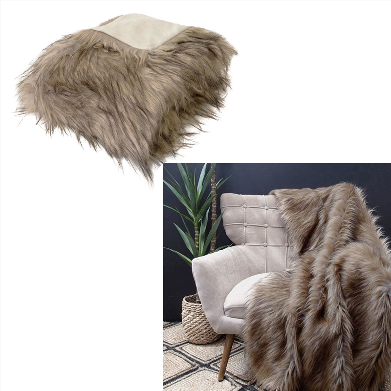 J Elliot Home Elk Luxury Faux Fur Throw 130 x 160cm/Product Detail/Manchester