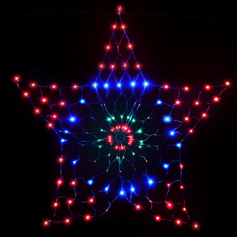 Jingle Jollys Christmas Lights Motif LED Star Net Waterproof Outdoor Colourful/Product Detail/Lighting
