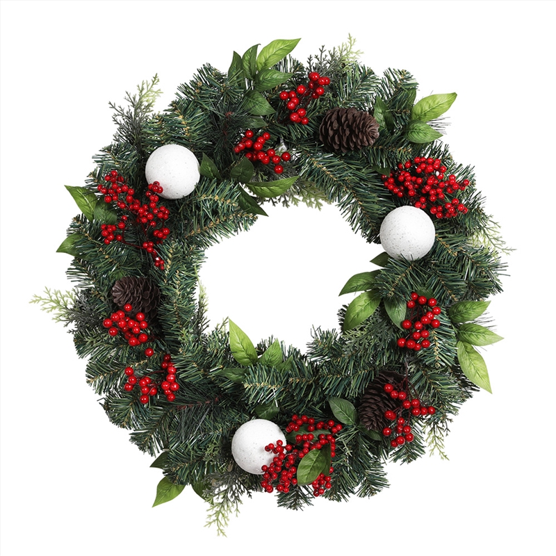 Jingle Jollys 2FT 60CM Christmas Wreath with Decor Xmas Tree Decoration/Product Detail/Decor
