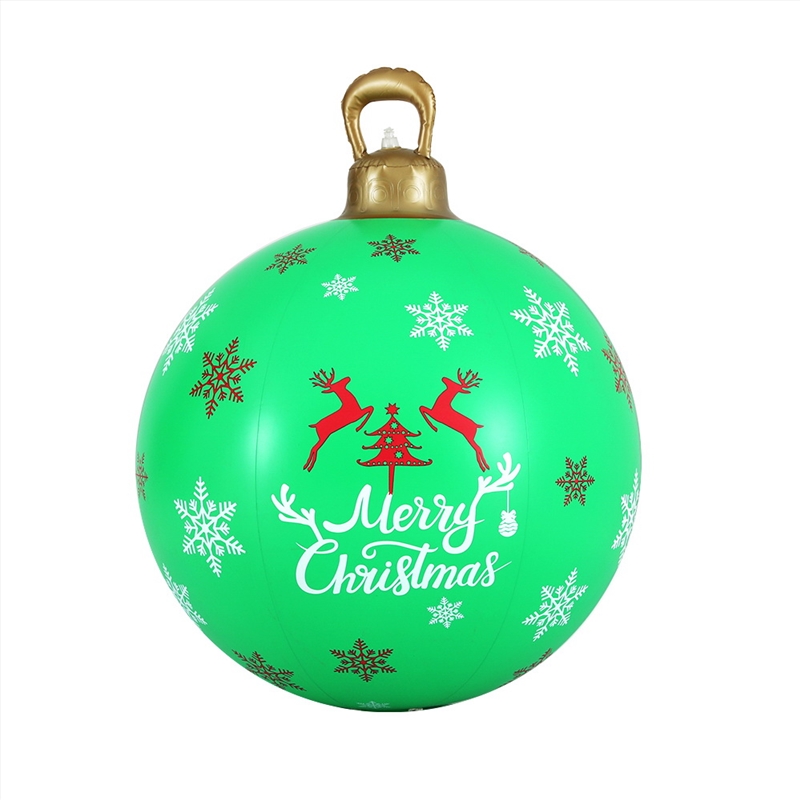 Jingle Jollys Christmas Inflatable Ball 60cm Decoration Giant Bauble Green/Product Detail/Decor