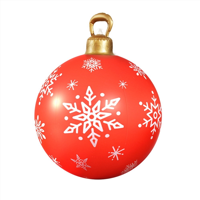 Jingle Jollys Christmas Inflatable Ball 60cm Decoration Giant Bauble Red/Product Detail/Decor