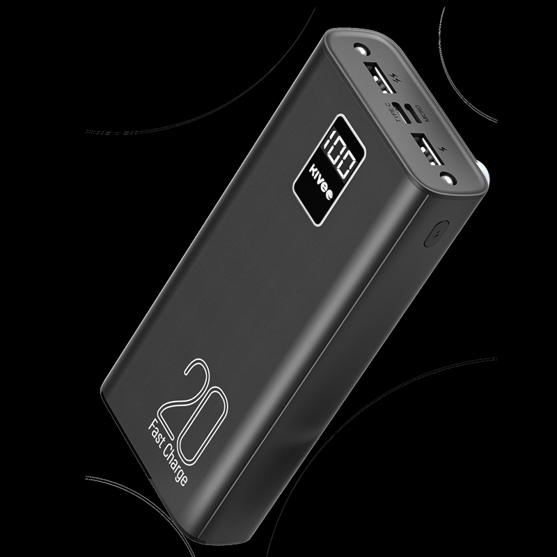 KIVEE PT23 20000mAh Power Bank with Digital Display Black/Product Detail/Electronics
