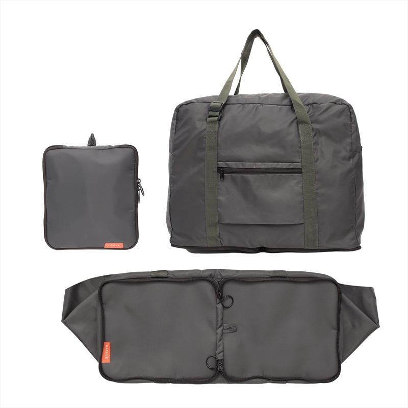 KOELE Khaki Shopper Bag Travel Duffle Bag Foldable Laptop Luggage KO-BOSTON/Product Detail/Bags