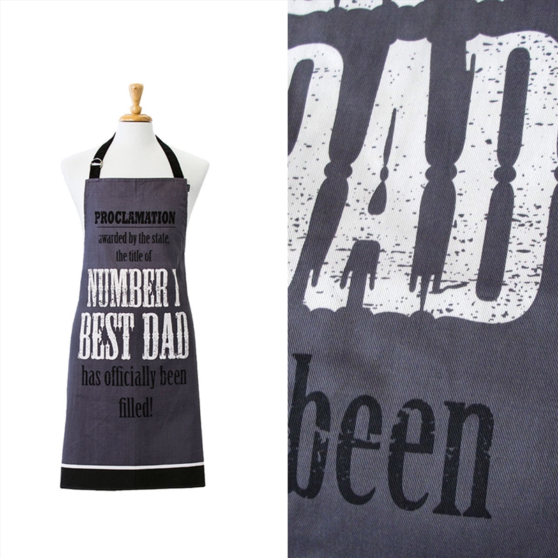 Ladelle Number 1 Best Dad Cotton Apron 70 x 89 cm/Product Detail/Homewares
