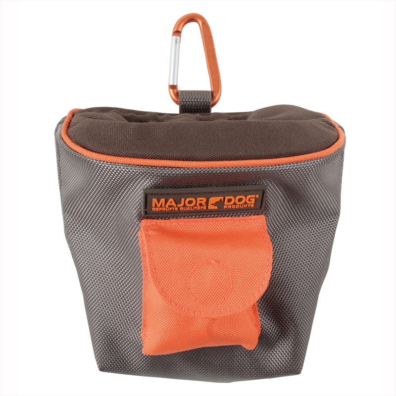 Major Dog Snack Treat Bag Grey/Orange Coloured/Product Detail/Pet Accessories