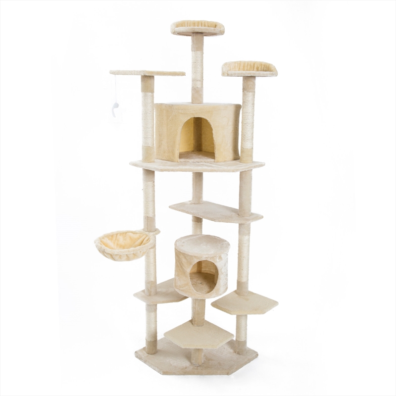 Paw Mate 201cm Beige Cat Tree Parala Multi Level Scratcher/Product Detail/Pet Accessories