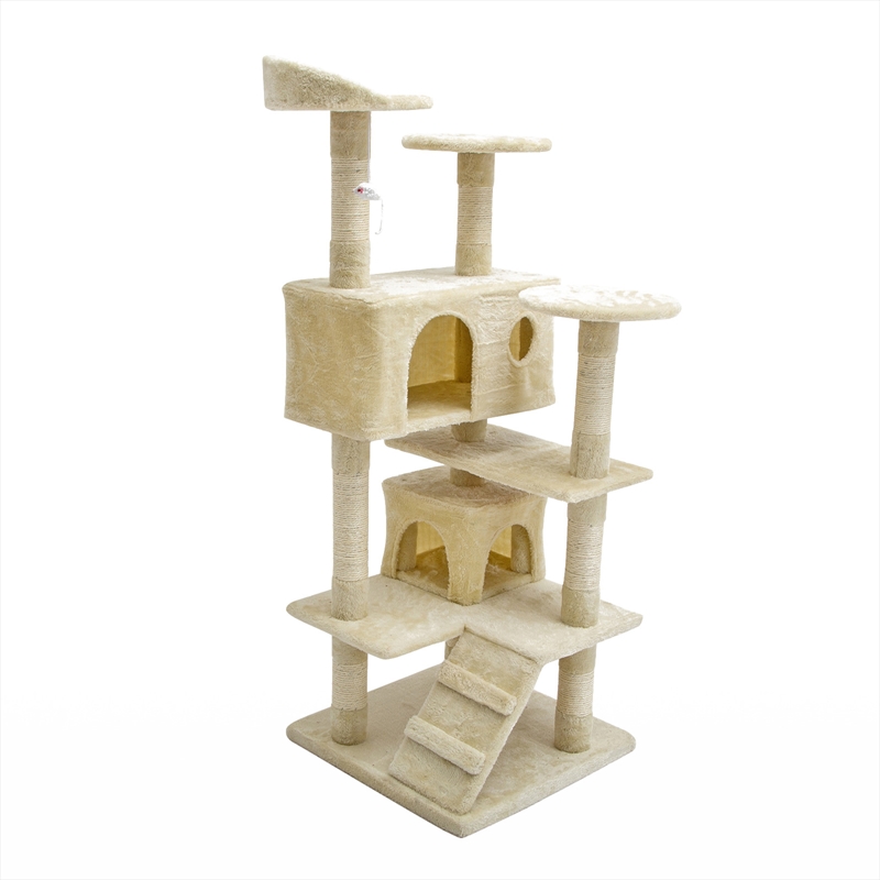 Paw Mate 130cm Beige Cat Tree Soho Multi Level Scratcher/Product Detail/Pet Accessories