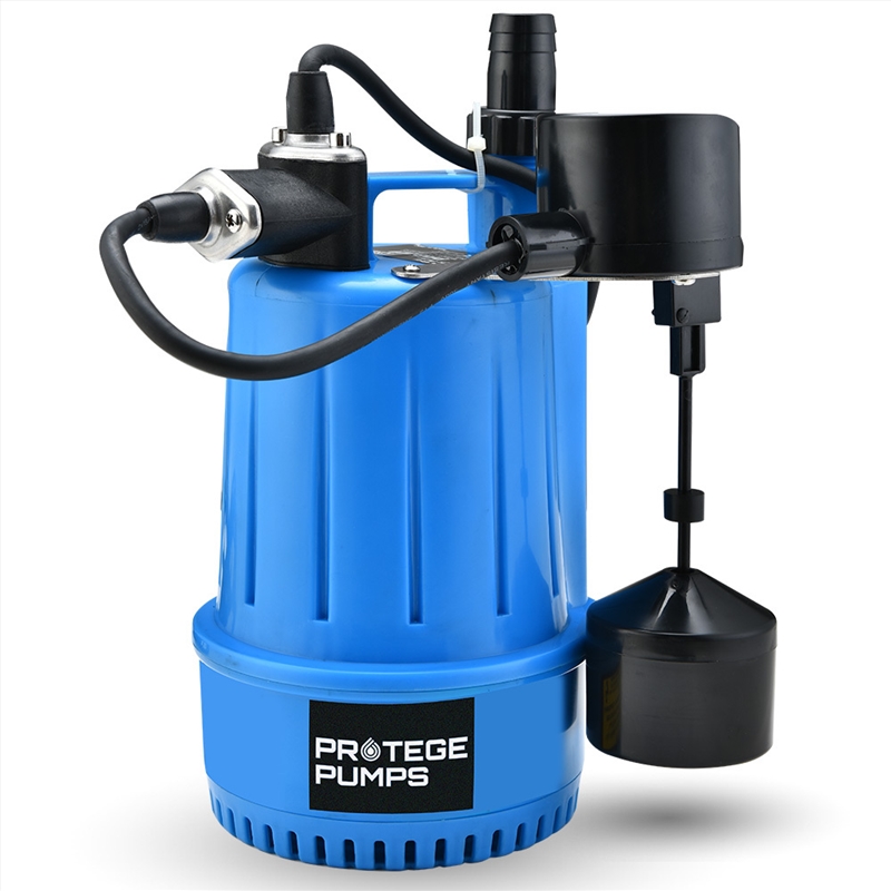 PROTEGE Tight Access Clean/Grey Water Submersible Sump Pump, Vertical Float Switch/Product Detail/Outdoor