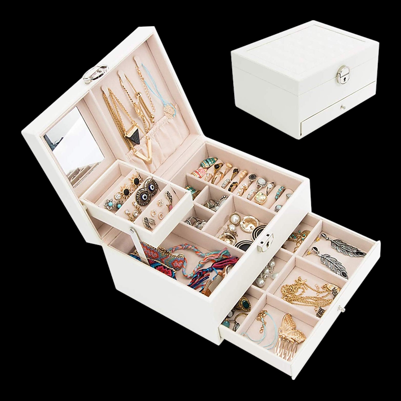 Jewellery Storage Box Girls Rings Necklaces Display Organiser Storage Case/Product Detail/Jewellery