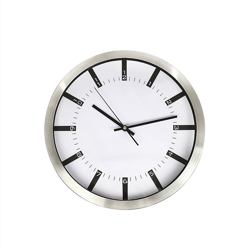 Modern Wall Clock Silent Non-Ticking Quartz Battery Operated Stainless Steel/Product Detail/Clocks