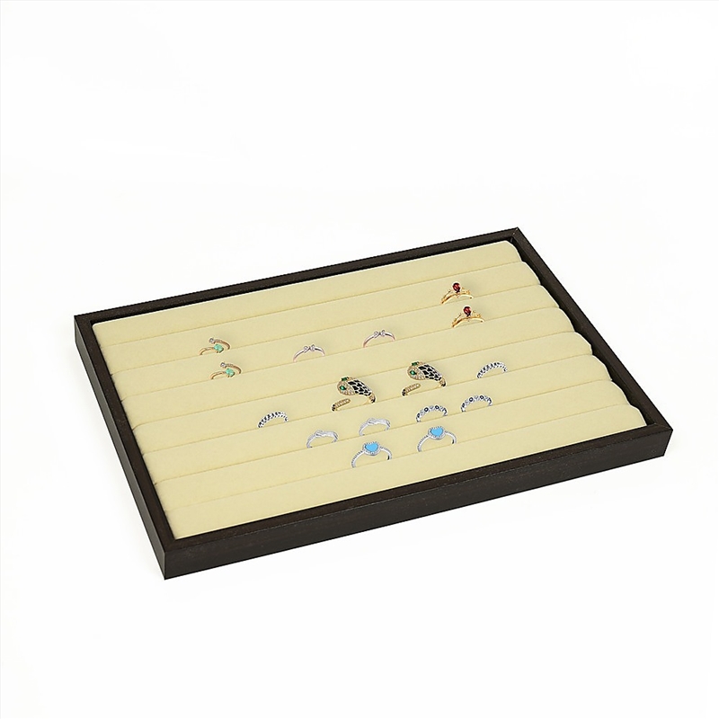 7 Slot Velvet Ring Earring Tray Storage Jewellery Display Display Stackable/Product Detail/Jewellery