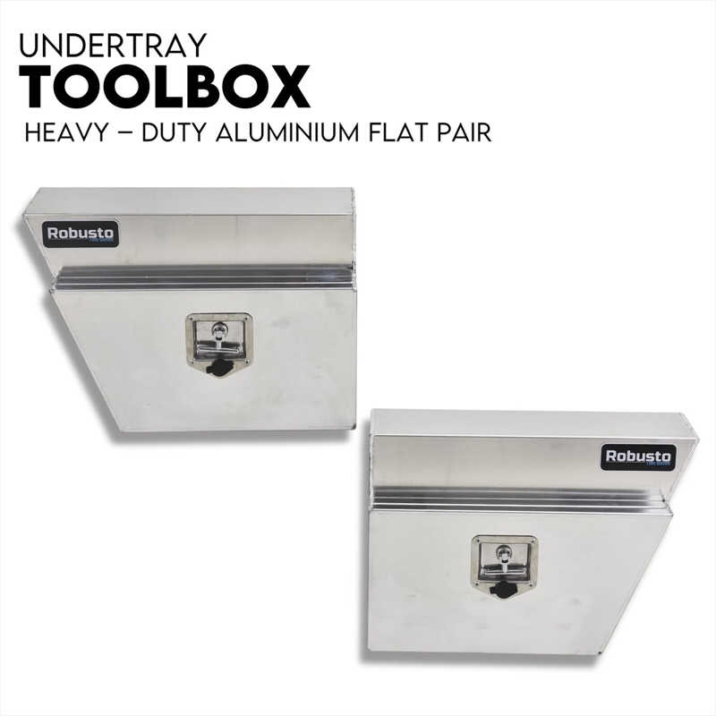 Under Tray Tool Box Underbody Pair Set 600mm Aluminium/Product Detail/Outdoor