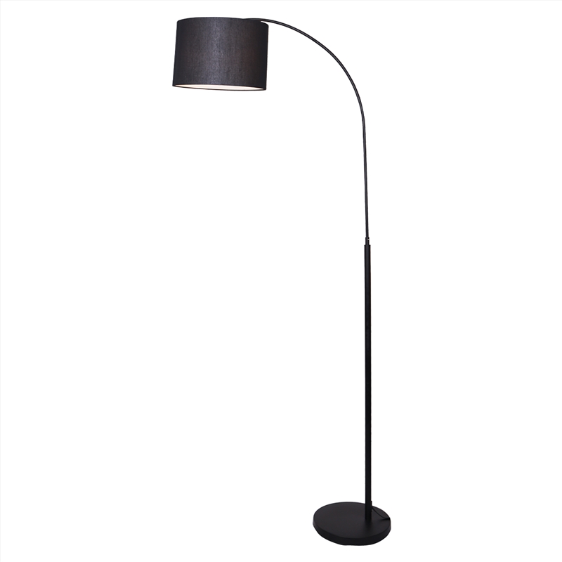 Sarantino Metal Arc Arm Floor Lamp Shade Black/Product Detail/Lighting
