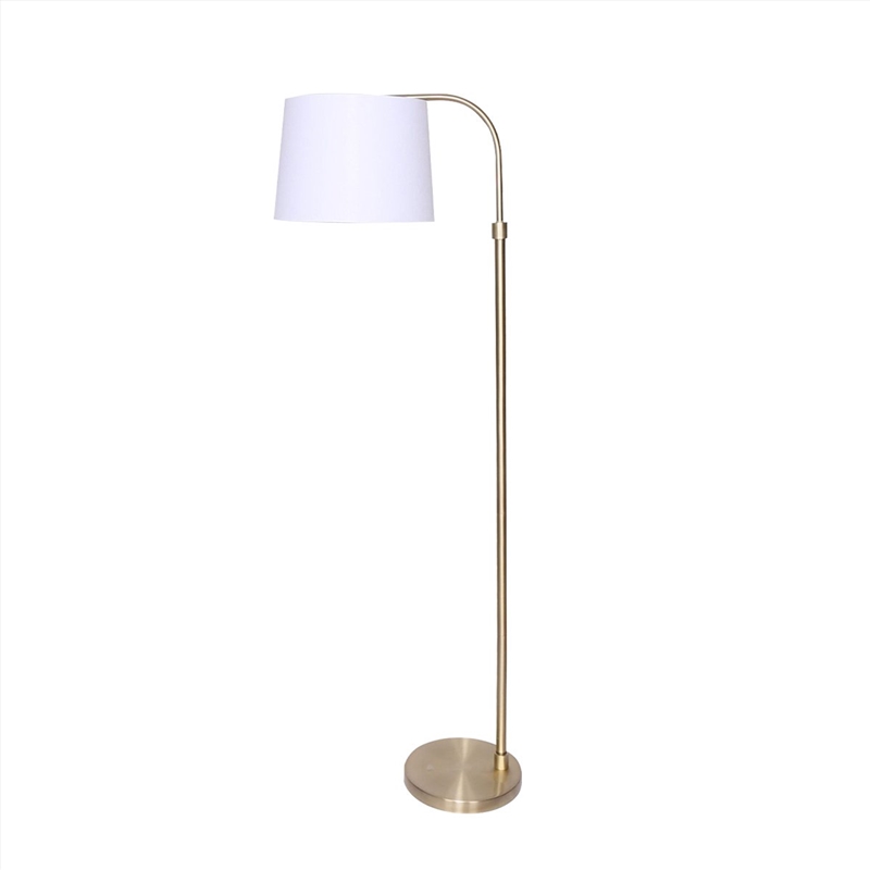Sarantino Metal Floor Lamp Brass Finish Adjustable Height/Product Detail/Lighting