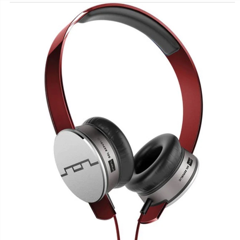 SOL Republic Tracks HD High Def V10 Headphones On Ear Wired Red/Product Detail/Headphones